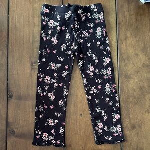 The Children's Place Black Floral Leggings